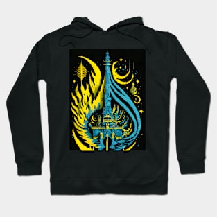 Abstract Colorful Temple Hoodie